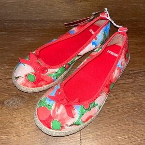 Gymboree NWT Floral slip on espadrilles girls Shoes pink